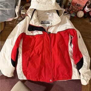 Columbia Red and White Jacket